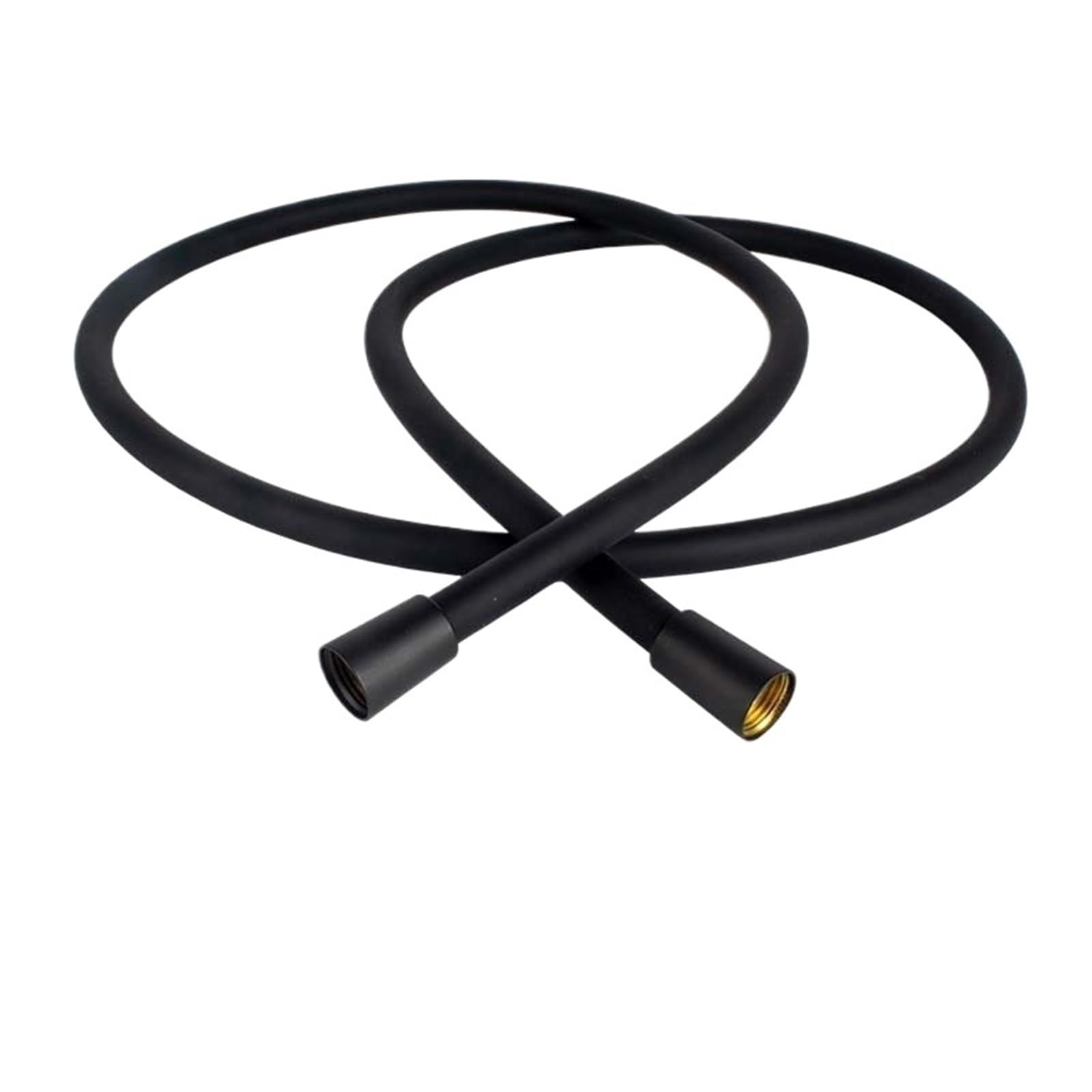 Lyxygmv Black-1.5M Shower Hose 1.5/2.0M Black Flexible Long Handheld Head Tube Explosion-Proof Bathroom Plumbing Pipe For Bathroom Showers(Black-1.5M)