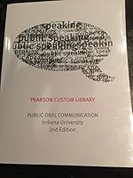 Public Oral Communication, Indiana University, 2nd Edition 1269287915 Book Cover