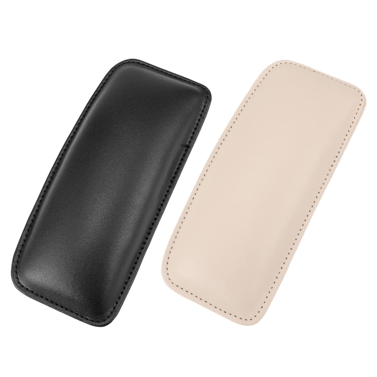 LALADEFIEE 2Pcs Car Knee Pads PU Leather Leg Cushion for Thigh Support Ergonomic Design for Pressure Relief Durable and Stylish Car Accessories