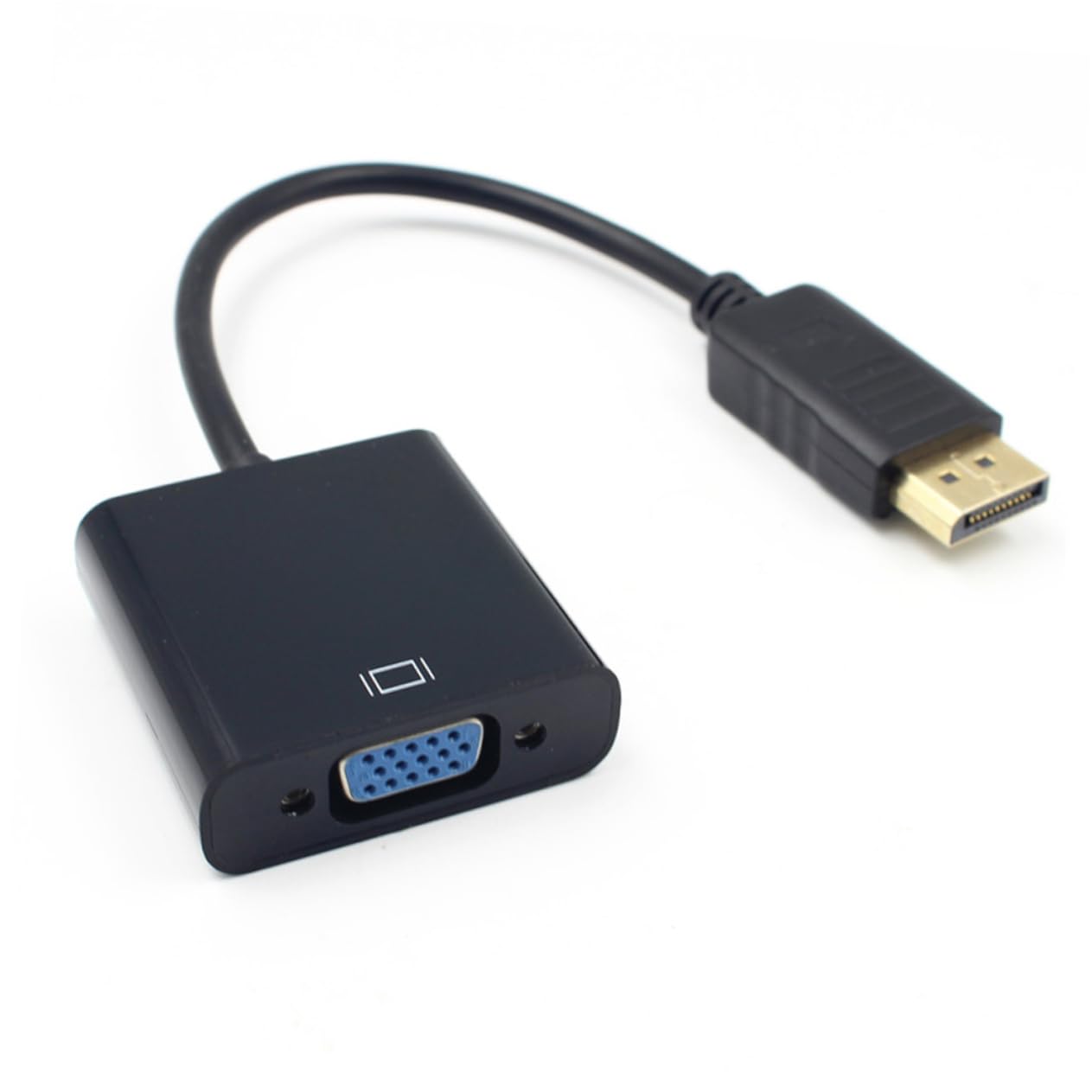 KICHOUSE Adapter for Video Converter DP to VGA Female 1080P Support No External Power
