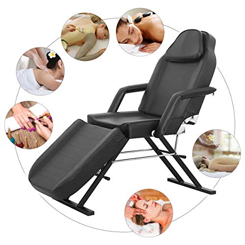 Antlu Massage Table Esthetician Bed Dentist Exam Chair For Lash Facial Beauty Spa Tattoo Salon (Black) #TOP1