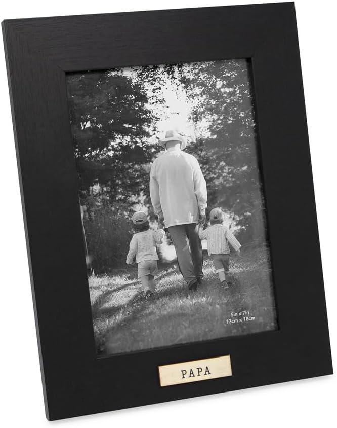 Isaac Jacobs 5x7 Wood Sentiments Papa Picture Frame