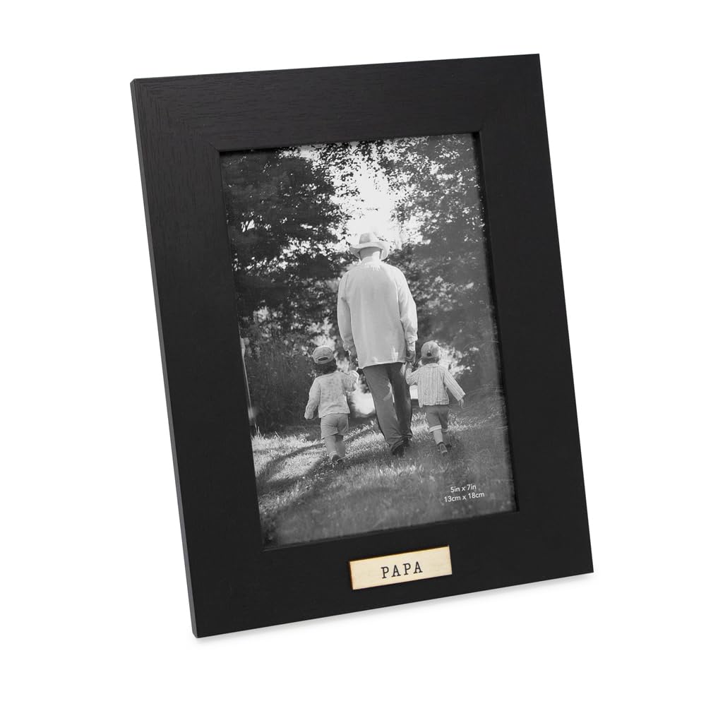 Cadre photo bois vertical noir exposition table ou murale pour portrait de famille