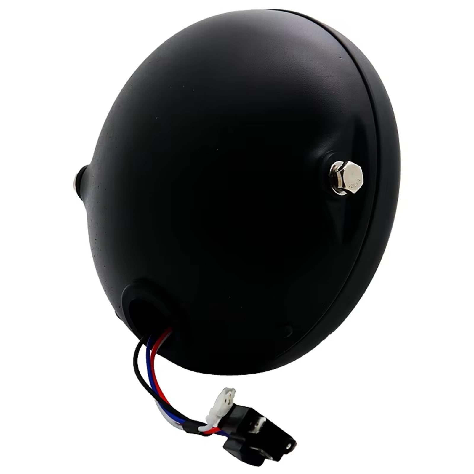 Genérico Faro Delantero LED Universal Motocicleta 7 Pulgadas Redondo Scooter Moto Luz Delantera(Light with Bracket)