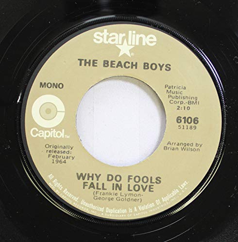 The Beach Boys 45 RPM Why Do Fools Fall In Love / Fun, Fun, Fun