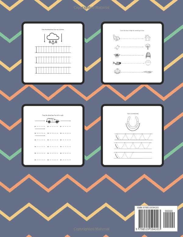 Tracing Trails Pre-Writing Skills: Book For Kids 2-4 Ages (School) - Image 2