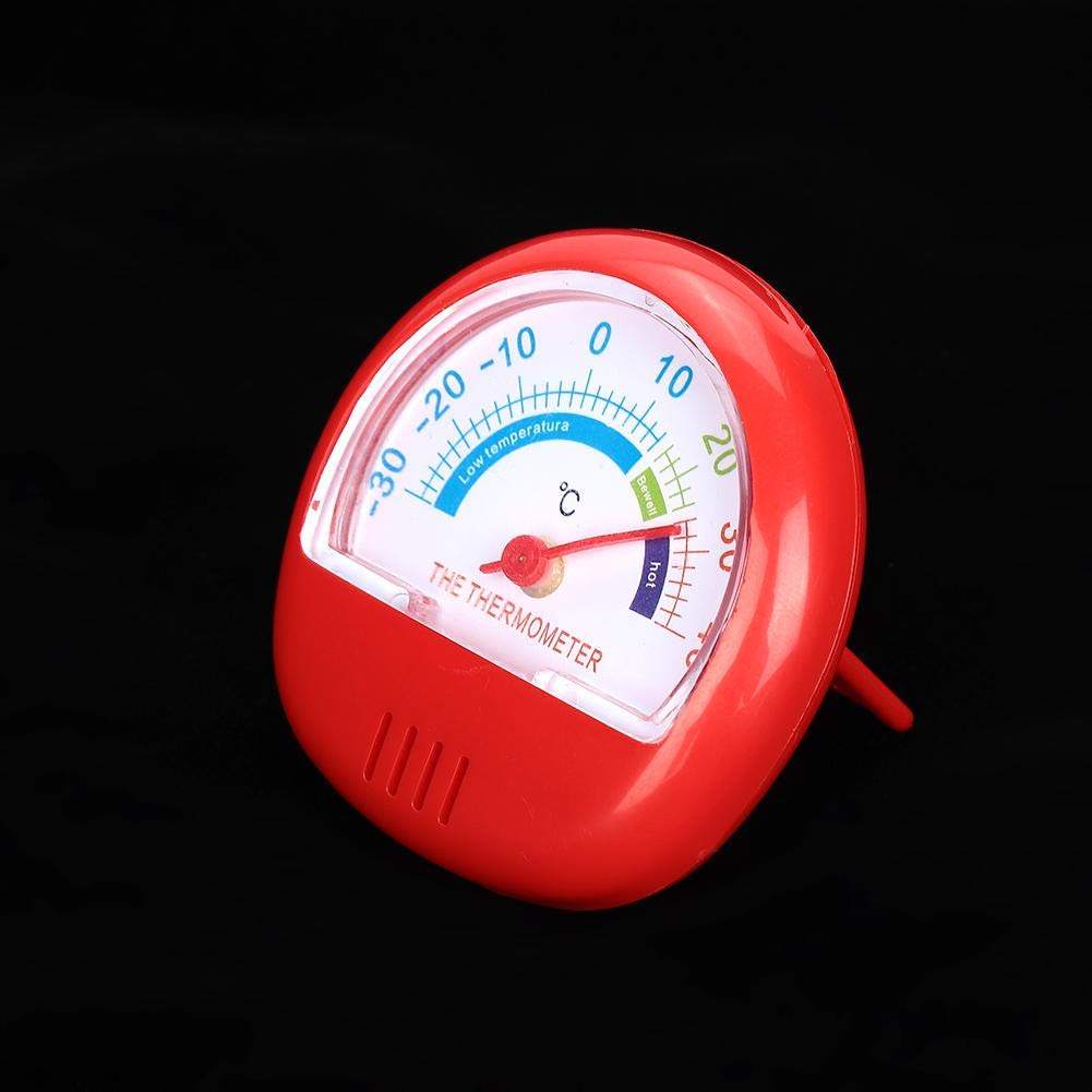 Termometro Frigo e Congelatore, Rosso, Meccanico, Analogico, ABS, 1 Unità