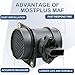 MOSTPLUS Mass Air Flow Meter Sensor MAF Compatible for 2000-2006 Volkswagen Jetta Golf Beetle Passat Compatible for 2000-2006 Audi A4/ A4 Quattro Audi TT/TT Quattro Replaces 0280218063