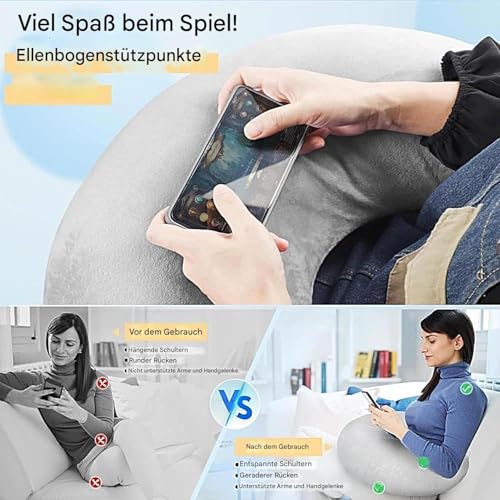 Coussin de jeu et repose-bras ergonomique pour lit, canapé et bureau - 6