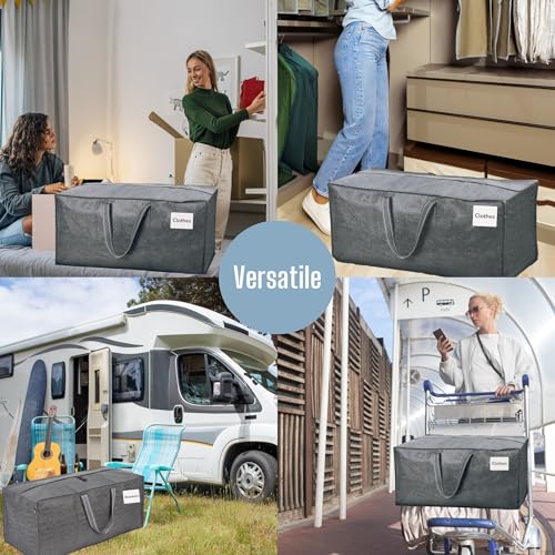 image for VENO 10 Pack Moving Bags w/Backpack Straps, Heavy Duty, Moving Boxes A