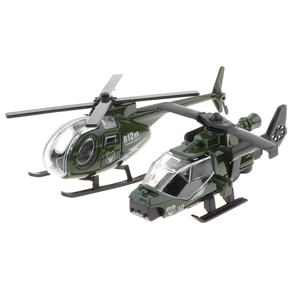 Harilla 6 Armee Fahrzeug Spielzeug Set 1:87 Diecast Legierung Militär Modellauto Spielset Hubschrauber Tankwagen für Panzerwagen