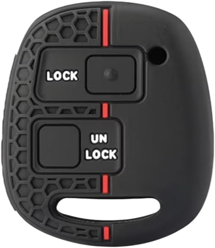 Soft Silicone Car Key Cover Shell Compatible For Toyota Yaris Carina 120 Corolla Avensis Land Cruiser Camry RAV4 Prado 2-Button Remote Case