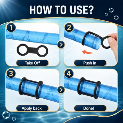 Jeffdad 8 Piezas Clip de Silicona para Snorkel, Sujetador de Snorkel para Máscara de Buceo miniatura 5
