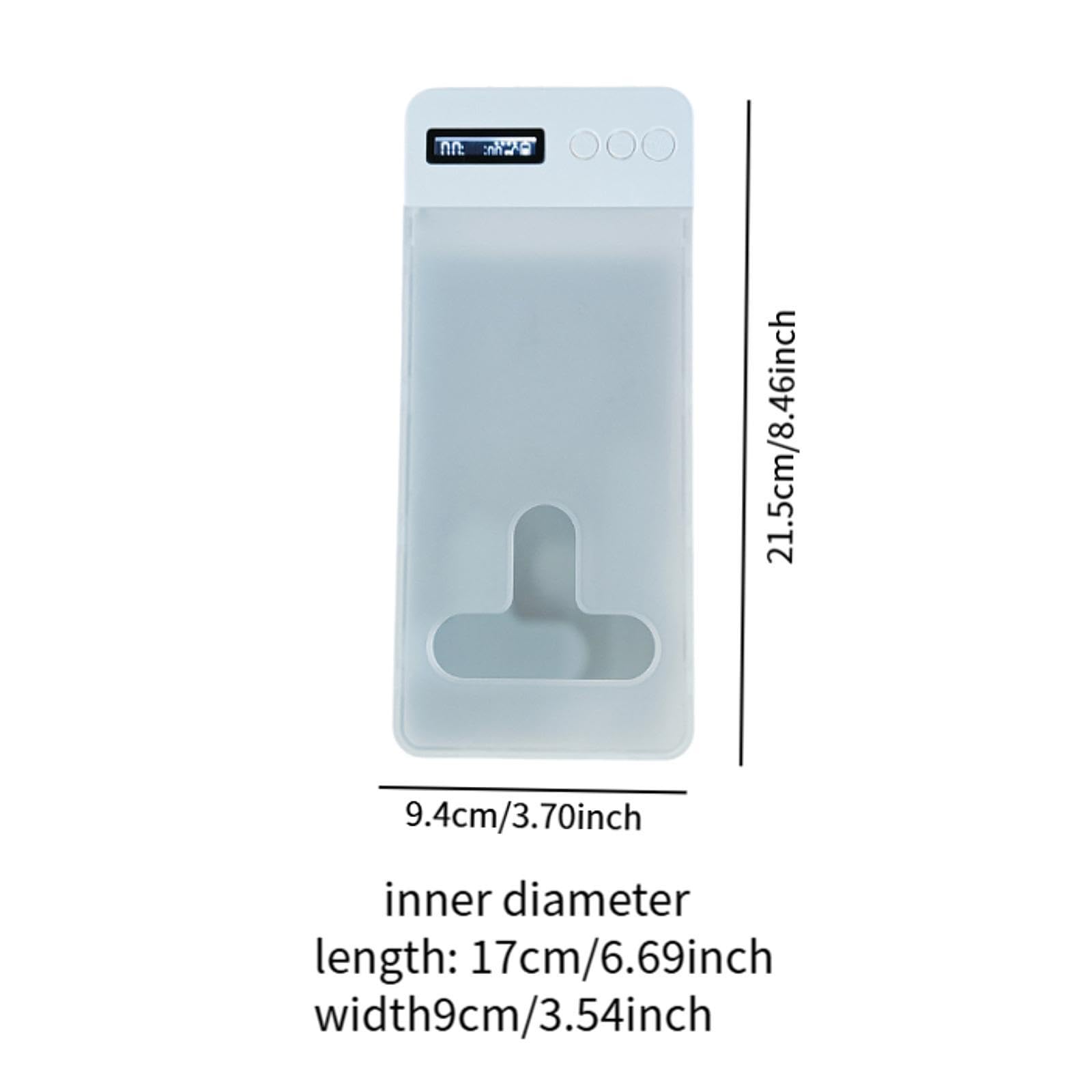 Boîte de verrouillage pour téléphone - Organisateur pour bureau, maison, dortoir, table de salon avec port de charge USB, blanc