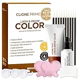Korean Eye Brow Color Kit - Eye Lash Color Kit Brow Color for Eyebrows Lash Color Brown