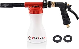 Car Wash Foam Gun Soap Foam Blaster, Adjustable Ratio Dial Car Foam Gun, Foam Sprayer Car Washer- for Car Home Cleaning Garden Hose