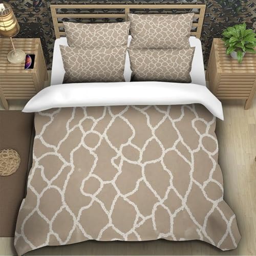Parure de lit géométrique en microfibre pour des nuits de couple cocooning - 5