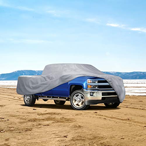 Image of Motor Trend Custom Fit Truck Cover for Ford F-150 Super Crew /Cab Short Bed 2001-2019, Heavy Duty Car Cover Waterproof All Weather, Indoor Outdoor Heavy Duty Car Cover for Automobiles, Winter Storage