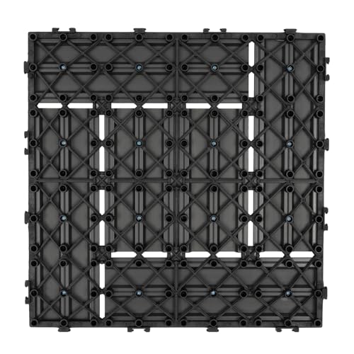 LUNICASHA Wpc terrastegels, tegels, 11 stuks, balkontegels, kliktegels, hout, kunststof, terrastegels, tuin, balkon, vloerbedekking, bruin, 30 x 60 cm - Image 7