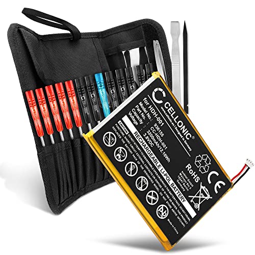 CELLONIC Batteria HDH-001, HDH-002,HDH-003, HDH-A-BPHAT-C0 compatibile con Nintendo Switch Lite Ricambio da 3200mAh + Set di strumento per controller console giochi palmare