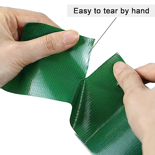 Image of BOMEI PACK 3 Inch Green Duct Tape Waterproof,Heavy Duty,3 Inch x 35 Yards,9 Mil Industrial Grade Yellow Duct,No Residue,Strong,Flexible and All Weather,Professional for Indoor & Outdoor Use