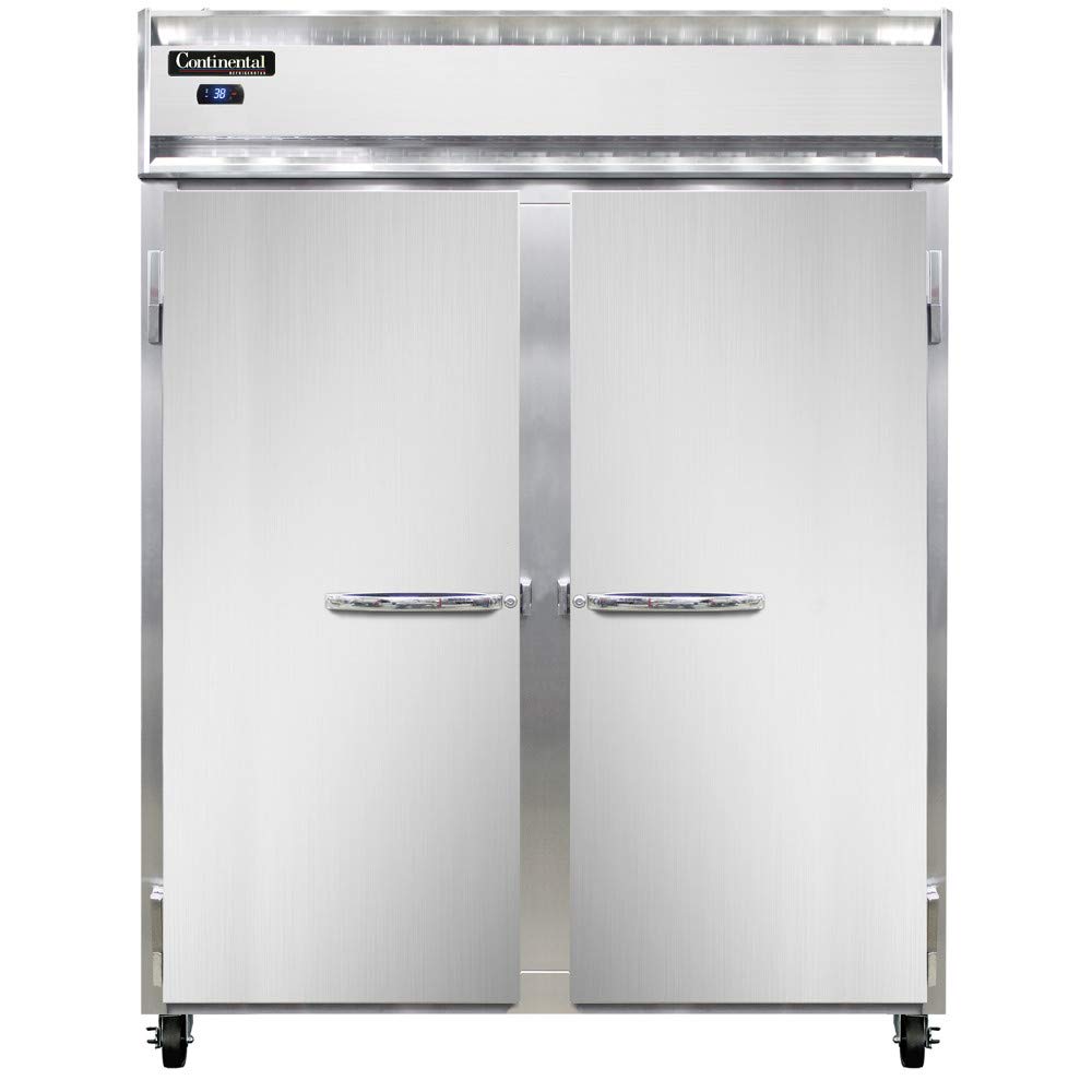 Continental Refrigerator 2RE-SS Extra-Wide Two Section Reach In Refrigerator by Value Line – Commercial Grade