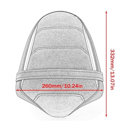 Capot selle passager Daytona 660 remplace siège rouge - 5