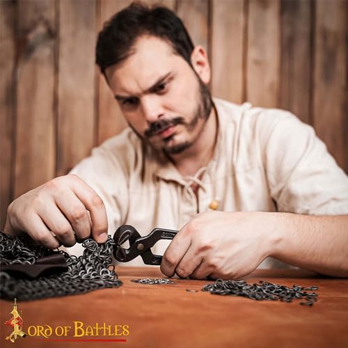 Chainmail Wedge Riveted Tools, Triangular Rivets, Durable Chainmail Pliers, Rivet Setting Tools, Medieval Armor Crafting Supplies, Rivets (Wedge Riveting Chainmail Pliers)