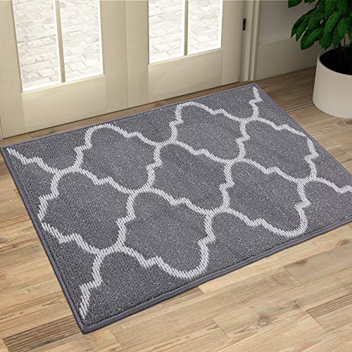 OLANLY Indoor Door Mat, 20×32, Non-Slip Absorbent Resist Dirt Entrance Rug, Machine Washable Low-Profile Inside Floor…