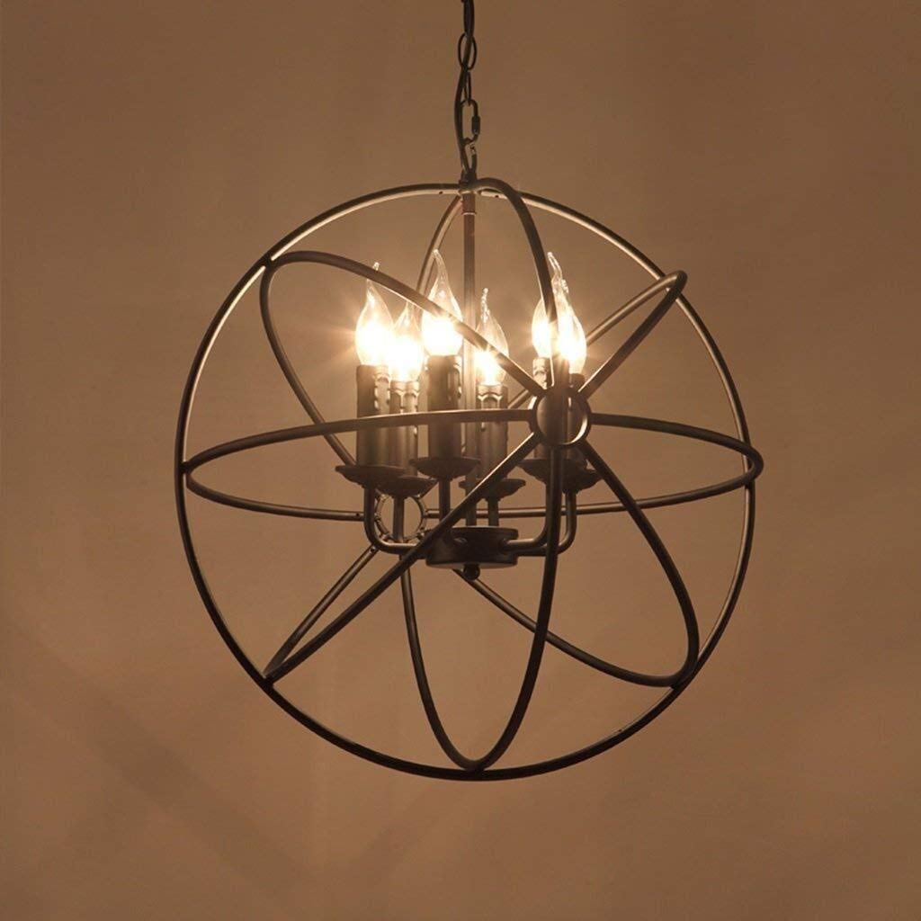 Lampes suspendues en fer avec personnalité d'éclairage rétro