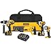 DEWALT 20V MAX* Cordless Drill Combo Kit, Premium, 4-Tool (DCK492L2)