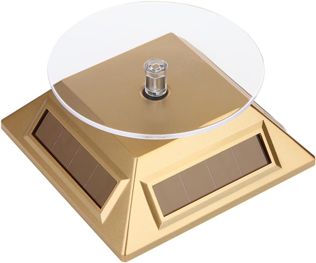 Eco-friendly Solar Display Stand Rotating Jewelry Display for Vendors for Cellphone Watch Showcases