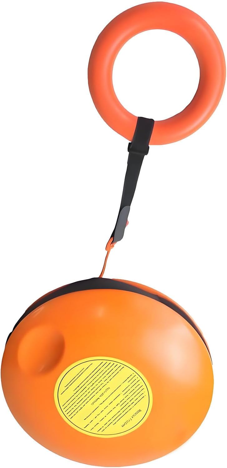 Large Rescue Disc,Orange Water Rescue Throwing Disc, with 131 FT Rescue Rope and Rubber Hand Ring,Throwable Emergency Rescue Disc,for Multiple Locations, Home Pool, Camping Lake,Fishing Boat 3piece
