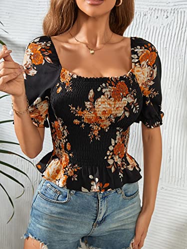 Image of TAGAS Women's Floral Regular Fit Western Top