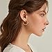 Knot Hoop Earrings for Women C Hoop Earrings Statement Lightweight Trendy Open Hoops Fashion Jewelry