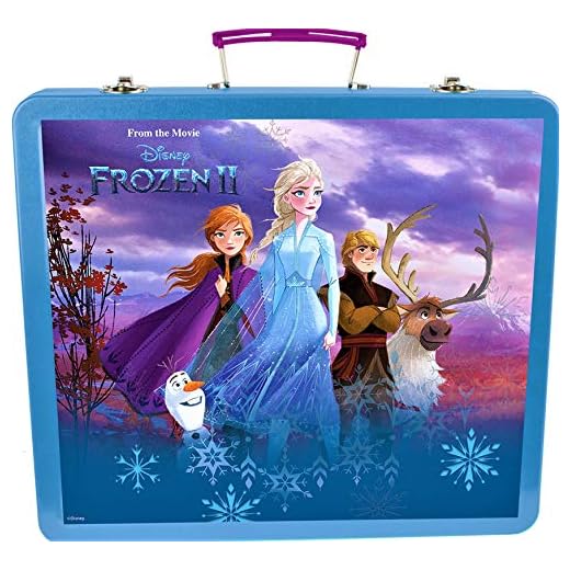 Disney Frozen Estuche metalico de Escritura, 60 Piezas (CFRO132), Multicolor (DARPEJE 1)
