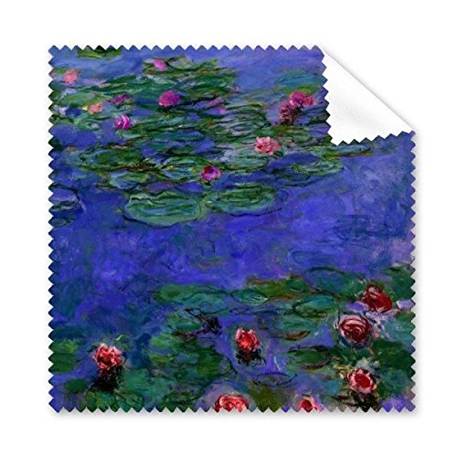 Écran propre sans rayure grâce au tissu microfibre lotus rouge 5x