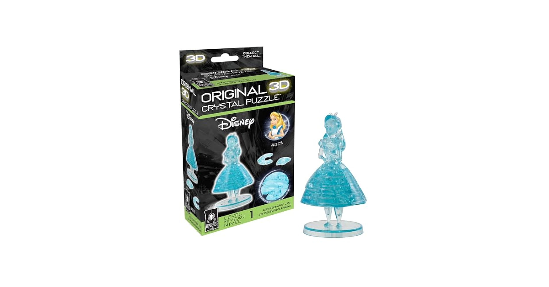 3Dクリスタル アリス Amazon.com: BePuzzled, Disney Alice Original 3D Crystal