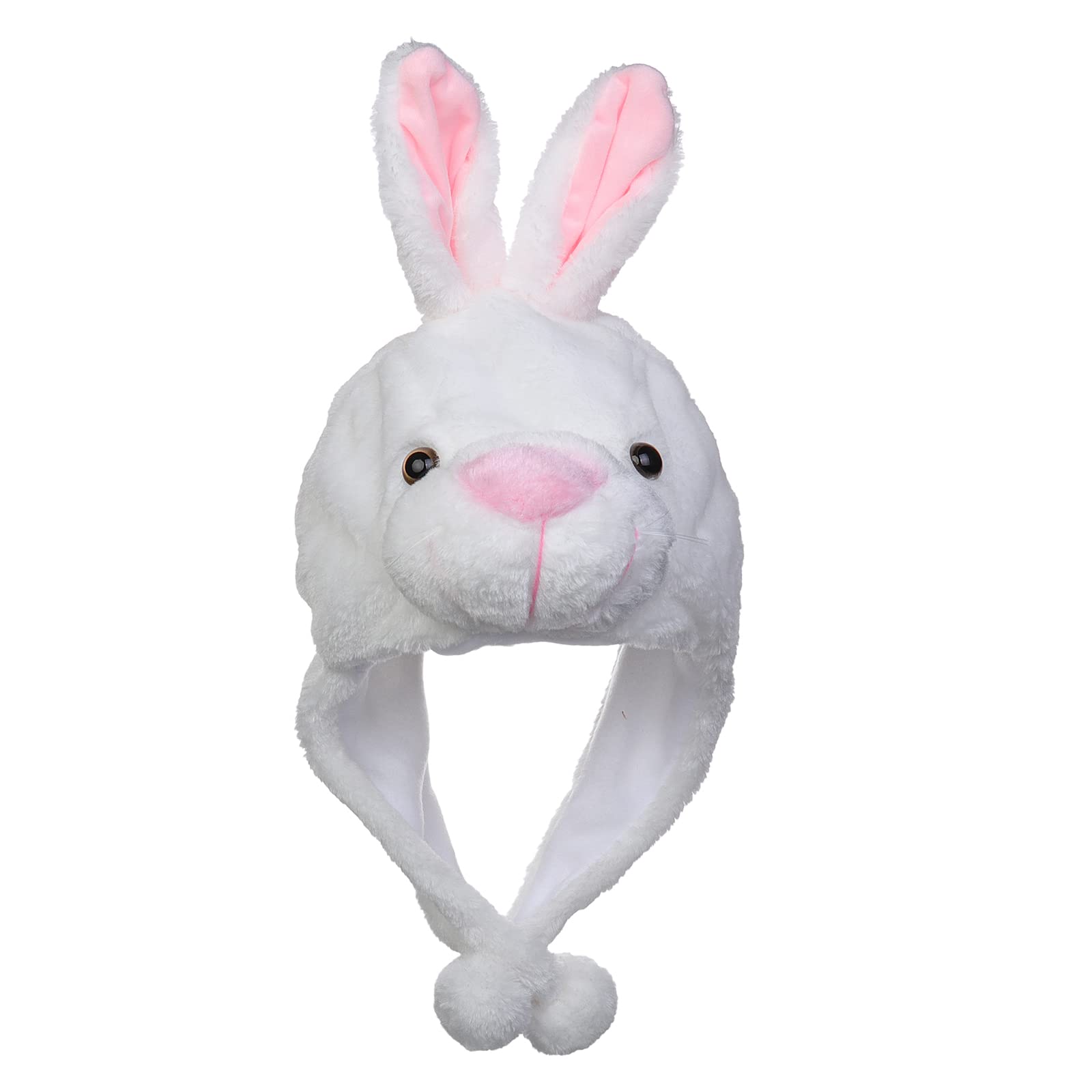 VPbao Plush Headgear Hat, 2-in-1 Hat with Ear Flaps Scarf Set, Funny Cartoon Animal Cap for Costume Party - Image 2