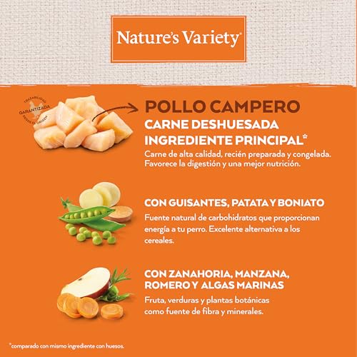 Nature's Variety Selected – Trockenfutter für ausgewachsene Hunde Kleiner Rassen – ohne Getreide – mit Huhn im Freien ohne Knochen – 1,5 kg