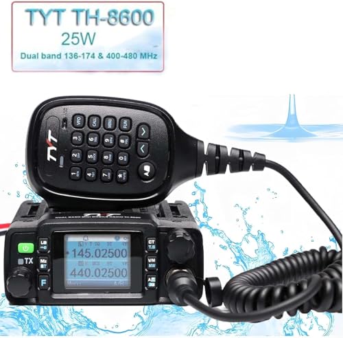 TH-8600 Mini Mobilfunk IP67 Wasserdichter 25W Dual Band VHF/UHF 144-148MHz/420-450MHz Mobilfunk Transceiver