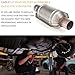 UMIUP 2.5'' Inlet/Outlet Catalytic Converter Universal High Flow Front Catalytic Converter Direct Fit Cat Converter with Heat Shield & O2 Port Catalytic Convert (EPA Compliant)