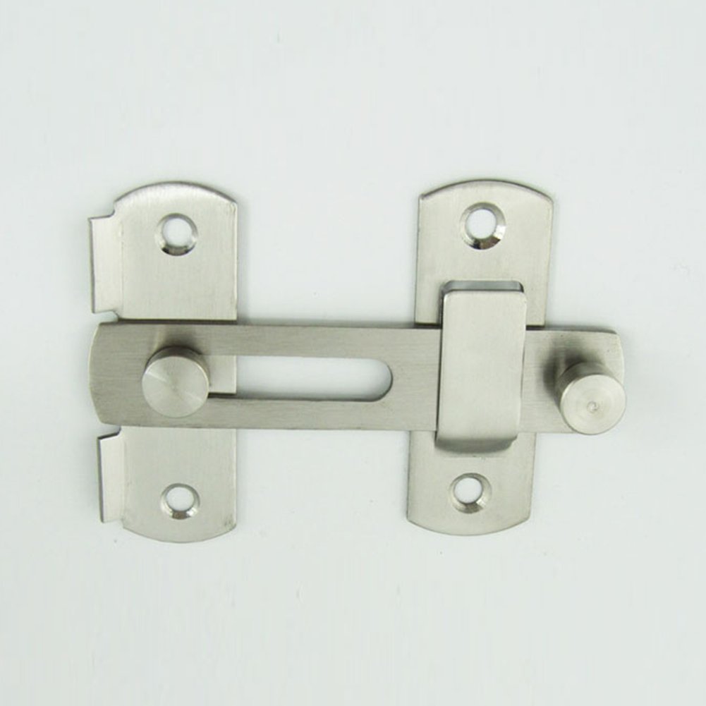 Stainless Steel Gate Latches Door Bolt Lock Flip Latch Bar Hasp Lock Sliding Door Bolt Latch for Window Cabinet Garage and Shed(100x70mm)