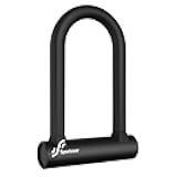 Sportneer Bike Lock - 17mm Shackle Heavy Duty Anti Theft Bike U Lock with 2 Keys - Bicycle U-Locks with Sturdy Mounting Bracket for Road, Mountain, Electric & Folding Bike, Size 7.76''x5.02''