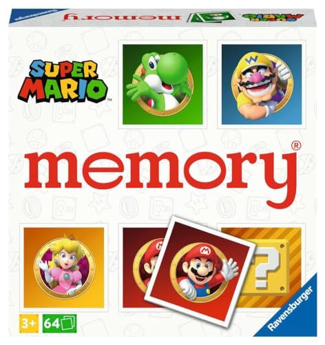Ravensburger - Jeu Educatif - Grand Memory® - Super Mario - Un Premier Jeu éducatif mêlant Observation, Association et mémorisation - A partir de 3 Ans -...