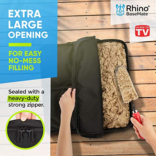 Rhino Slot Opening Umbrella Base Weight, 18" ~ Fits Any Offset, Cantilever & Any Outdoor Patio Umbrella Stand ~ Easy Set up (Black) - Thumbnail 2