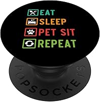 Vista 1 de Cuidado de mascotas Amante de Mascotas Paseando Perros Cuidador de Mascotas PopSockets Estándar PopGrip