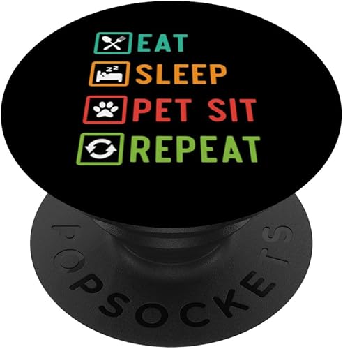 Miniatura 1 de Cuidado de mascotas Amante de Mascotas Paseando Perros Cuidador de Mascotas PopSockets Estándar PopGrip