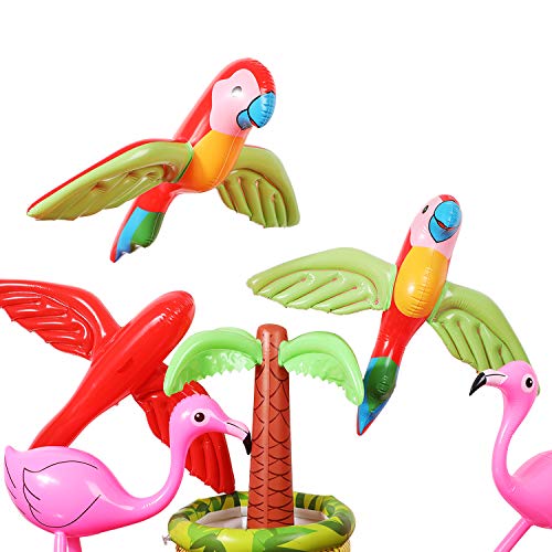 Meekoo MEEKOO-FLYING PARROT-01 4 Pieces Inflatable Flying Parrot Inflatable Parrot Decorations thumb #3