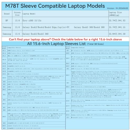 Image of Smatree M78T Hard Protective 15.6 inch Laptop Sleeve Case for Samsung /HP | Compatible for Samsung Galaxy Book5 /4 /3 /GalaxyBook4 Edge Copilot+PC, Galaxy Book5 /4 /3 360, HP Envy x360 15 /15z (X8268T)
